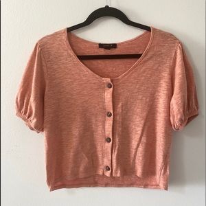 Peach Crop Top